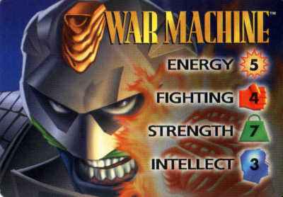 War Machine 4-Grid Character Card